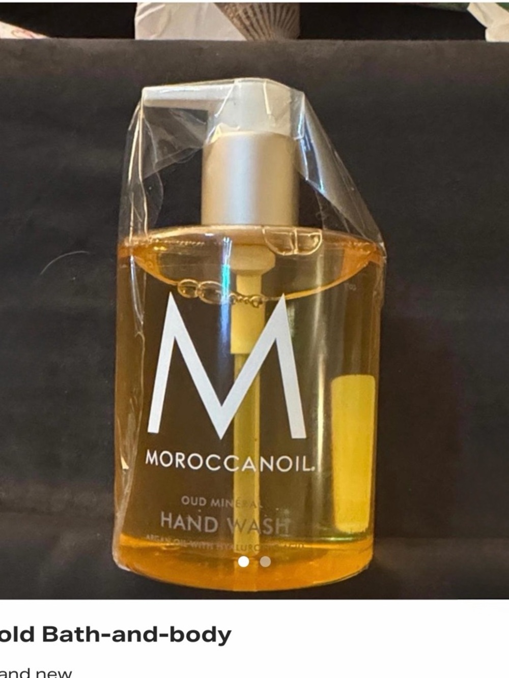 Moroccanoil Hand Wash - Clear Amber Bottle with White Pump - Picture 3 of 3